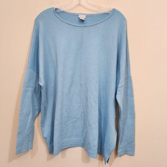 Chico's NWOT cashmere blend long sleeve super soft sweater woman's size XL - Picture 1 of 9